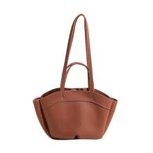 European And American Retro Large-Capacity Portable Tote Bag Female 2025 Summer New Fashion One-Shoulder Underarm Bag - Dark Brown - View 1