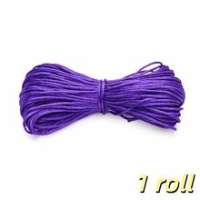 1/2/3 rollos 20 metros/Rollo 1.5mm No.7 Cordón de poliéster para joyería Hilo de nylon Cuerda de nudo chino para DIY Pulsera Collar Línea Hilo Shamballa - Cable - Ver 23