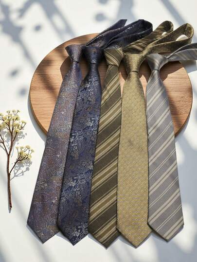 1pc Men's Fashion Business Casual Formal Necktie, Versatile & Elegant, Suitable For Gatherings, Parties, Weddings, Galas