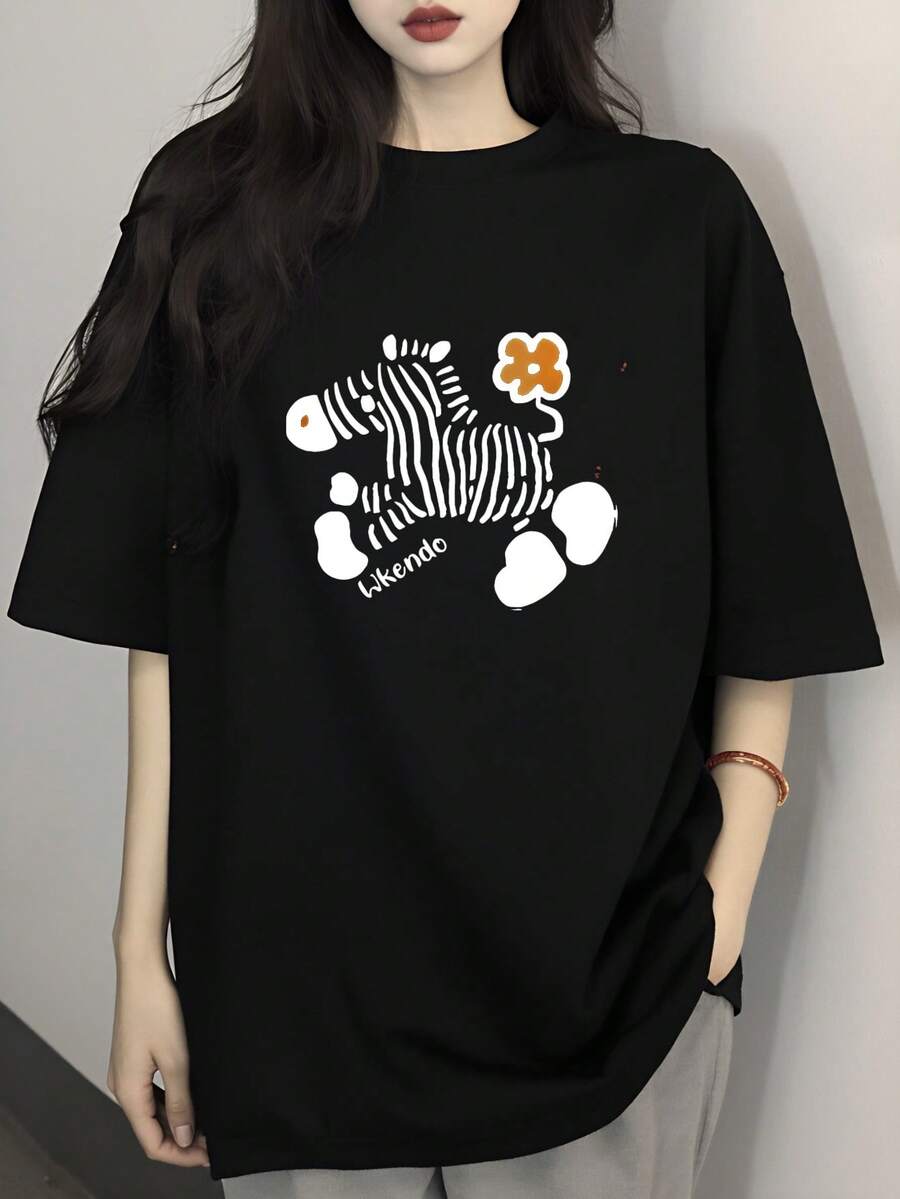 Women T-Shirts - Black - View 1
