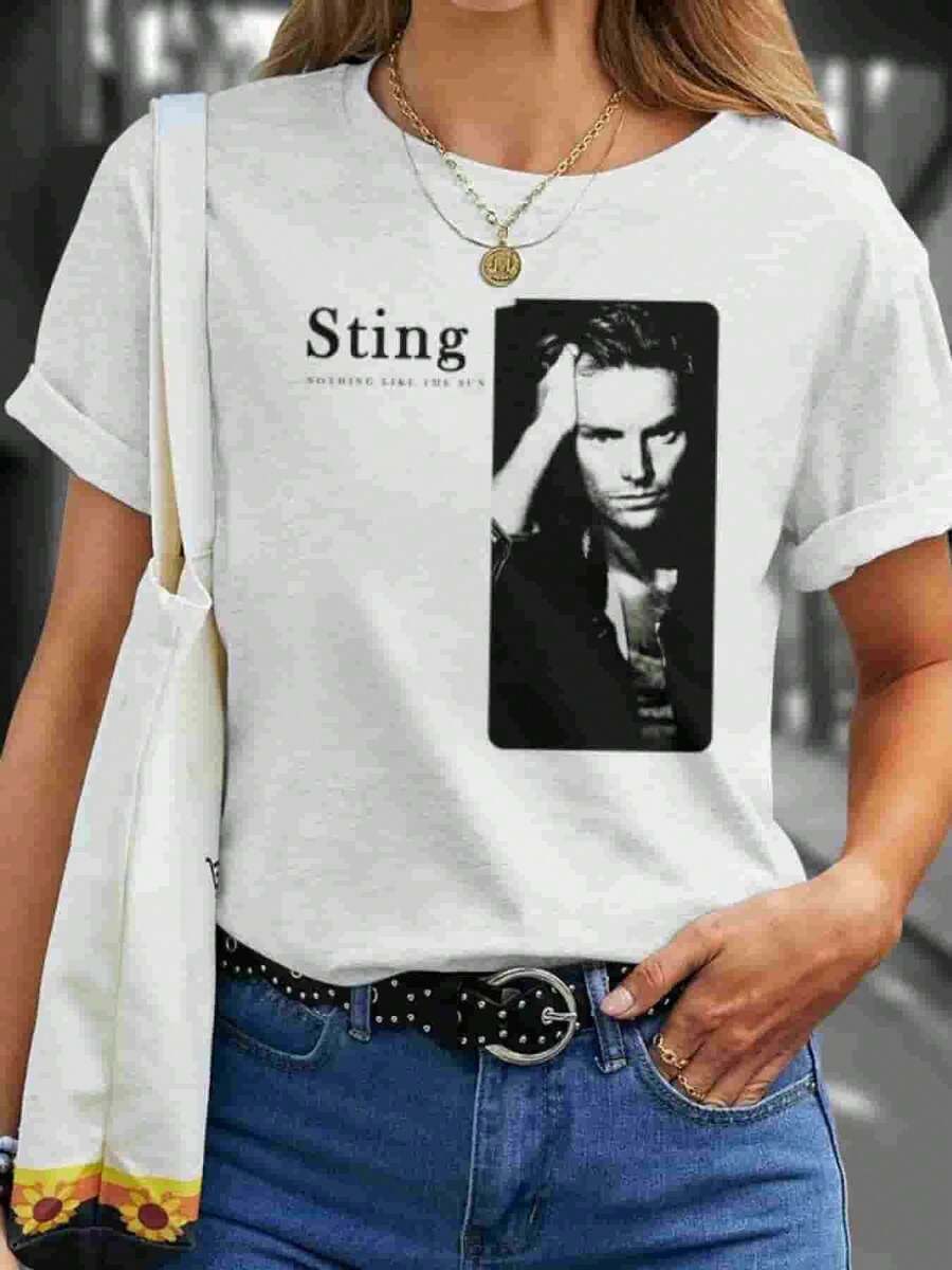 'Nothing Like' Music Shirt, Loose And Comfortable - White - View 1