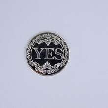 Yes Or No 幸運硬幣，決策紀念幣，雙面徽章，收藏禮品，萬聖節禮物，硬幣，硬幣收藏，硬幣展示盒，貨幣，桌遊，男士配件，紀念幣，遊戲 - 銀色 - 查看 7