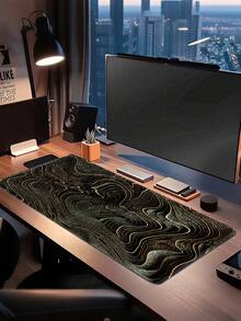 Tapis de souris de jeu E-Sports, convient pour le travail à domicile et au bureau, tapis d'expansion pour clavier d'ordinateur et ordinateur portable, grand tapis de table avec base en caoutchouc antidérapante et bordure cousue, décoration de bureau - Voir 3