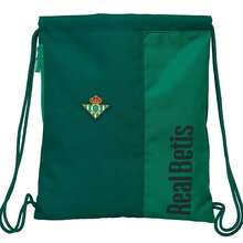 | High-Quality Flat Sports Bag Real Betis Balompié, School Bag For Kids And Teens For Back To School, Drawstring Closure, Interior Zip Pocket, Fiable, Lightweight And Strong - Vertical (2) - View 1