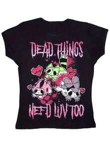 Women T-Shirts - Black - View 7