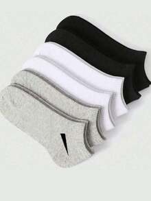 30/15/12/9/1 pares de calcetines, calcetines deportivos, calcetines cortos blancos/negros/grises, calcetines invisibles, de unicolor y estilo minimalista, adecuados para uso diario casual, regalo de Navidad - Multicolor - Ver 4