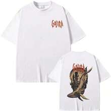 Camiseta Gráfica Vintage de Rock de la Banda de Metal Francesa Gojira, From Mars To Sirius Flying Whales, Moda Masculina y Femenina, Ropa Urbana de Talla Grande IZFR - Negro - Ver 10