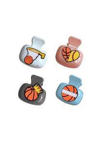 Basketball-Themed Toothbrush Cover, Travel Toothbrush Holder, Portable Toothbrush Head Protector Clip, Toothbrush Storage Clip, Toothbrush Protective Cover. Portable And Lightweight, The Toothbrush Holder Has Two Small Holes For Drainage. - Multicolor - View 14