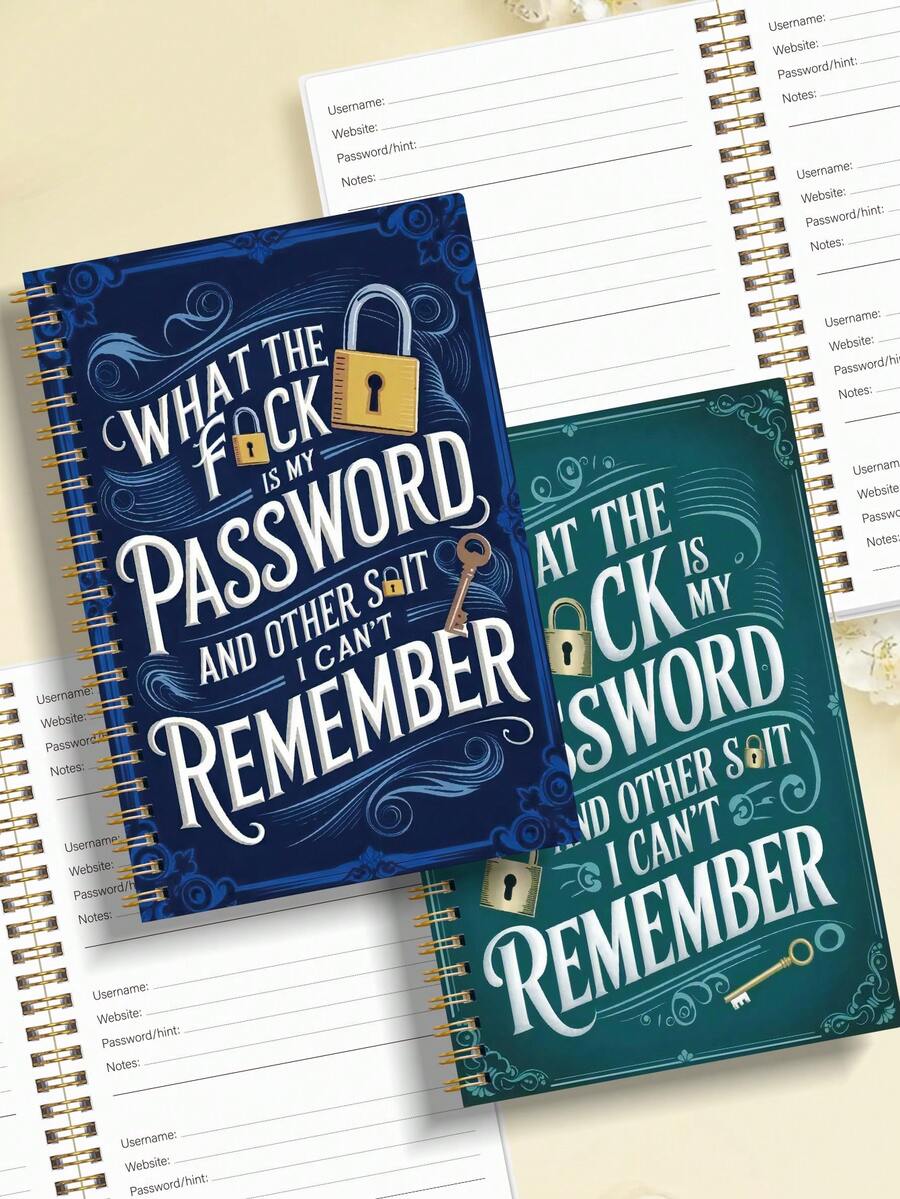 1pc Ultimate Password Record Notebook, With Letter Tabs For Easy Organization, Secure Password Book, Suitable For Seniors, For Internet Password Recording And Address Management, Back To School Office Supplies, Teal Student Supplies
