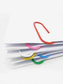 1/30/50-Pack Of Colored Paper Clips. Includes Durable, Rust-Resistant, Coated Large Paper Clips-Perfect For Organizing Documents In The Office And At School, And Ideal For Books And Papers (Multi-Color). - Multicolor - View 5