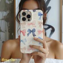 24h Shipping From DE Apple 17 16e 15Preppy Coquette & Bows Phone Case, Girly Aesthetic, Cute Bows, 16 15 14 13 12 11 Pro Max 8 Plus X,  Galaxy S23 S22 S20 Ultra, Pixel 8 23 24 25 26 - Frosted Texture - View 11