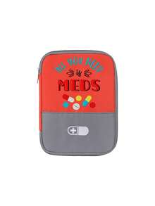 便攜式醫療急救包，印有「All My Need Meds」字樣，輕量旅行收納袋，緊急醫療用品整理包，多色可選，適合居家、工作、學校或隨身攜帶，護理師、護理系學生、健康意識強且常外出者的理想首選 - 彩色 - 查看 13