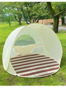 Beach Parasol, Lightweight Easy-To-Install Picnic Sunshade, Bohemian Style Portable Beach Tent (All-In-One, No Assembly Required), Essential For Summer Camping And Outdoor Picnics, Suitable For Beach, Lawn, Garden And Balcony - Open Trumpet - View 8