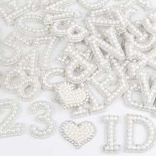 26 English Letters + 10 Numbers + 4 Heart Shaped Self-Adhesive Fabric Patches, With Backing Glue No Need Sewing, Wear-Resistant And Non-Falling Off. Suitable For Bag Decoration, Clothing Patch, Scrapbooking, Shoes & Hats Embellishment, Doll Makeover, School Uniform Decoration And More Scenarios, Fresh And Versatile Style, Easy To Apply And Transform - Multicolor - View 4