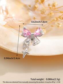 1pc Fashion Luxury Personalized Starfish Butterfly Ear Clip, Suitable For Women's Daily And Holiday Wear (Earphones Not Included) - Silver - View 5
