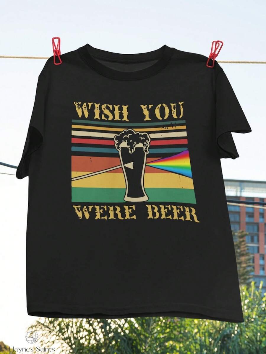 Camiseta Vintage de "You Were Beer", Camiseta de Cerveza, Camiseta de Canción de Parodia, Camiseta de , Camiseta para Beber Cerveza, Camiseta para el Día del Padre - Negro - Ver 1