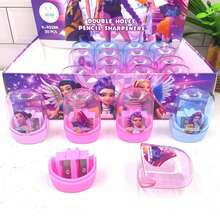 4支装女巫小队笔刀小型学生铅笔削笔器透明铅笔削笔器奖品 - 彩色 - 查看 5