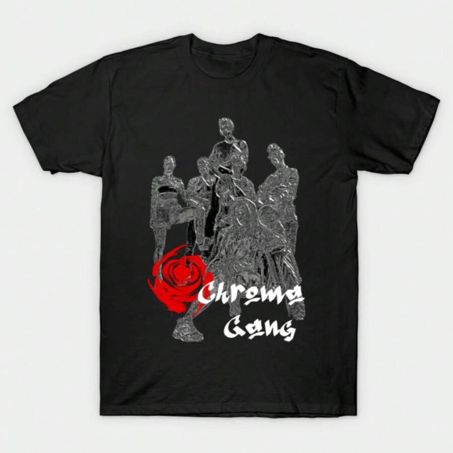 Chroma Gang Y2K Trend Motiv T-shirt, Casual Summer, streetwear, herrkläder, sommartoppar, personlig t-shirt, Y36K T-shirt - Svart - Visa 1