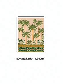 1 Stück rahmenloses tropisches Palmen-Muster Kunstdruckbild, vintage Küstendekoration für Schlafzimmer, Studentenwohnheim, Schule, ausgefallene Poster, Zimmer Dekoration Geschenk - Palmen - Übersicht 11