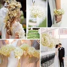 100 mini mazzetti di fiori eternity, disponibili in vari colori, adatti per corone di fiori da sposa e accessori per capelli, composizioni in vaso, decorazioni per la casa, l'ufficio e i caffè, decorazioni festive, decorazioni per biglietti, decorazioni per torte e altre decorazioni fai da te. - 100 pezzi - Visualizzare 6