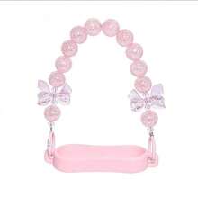 Multi-Color Water Bottle Accessories, Water Bottle Lanyard, Water Bottle Decoration, Bow-Shaped Portable Straw Strap Made Of Pink, Purple And White Beads, Suitable For 20 To 40oz Sports Water Bottles, Perfect For Fitness, Camping And Outdoor Activities - Multicolor - View 10