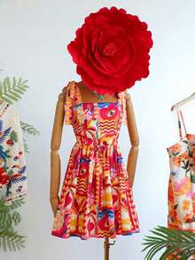 Women Midi Dresses - Multicolor 2 - View 6
