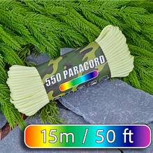 1 Roll (30m/15m X 4mm) Heavy-Duty Luminous Rope - 4mm Thick 7-Core Luminous Emergency Survival Rope, UV Luminous Suitable For Camping, Windproof Tent Rope, Bracelet Production (Not Used For Skydiving And Other Extreme Sports) - Multicolor - View 18