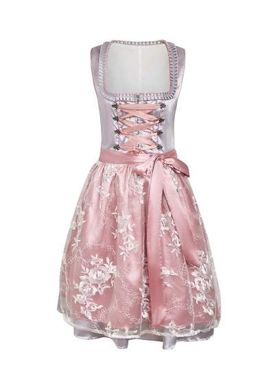 3pcs Women's Dirndl Dress Set, Traditional German Bavarian Oktoberfest Costume, Suitable For Halloween