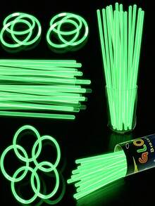 200pcs Multicolor Glow Sticks, Party Decoration, Glow For 8 To 12 Hours, Night Light Effect, Can Be Used To Light Up Party Gifts, Bracelets, Necklaces, Neon Effect, Suitable For Wedding Party, Brighter Colors. - View 4