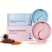 60 miếng mặt nạ mắt 3 trong 1, chứa Retinol, Caffeine, Collagen, Axit Hyaluronic, dưỡng ẩm sâu và làm săn chắc da vùng mắt, tăng cường độ đàn hồi và độ rạng rỡ, kết cấu gel trong suốt. - Màu xanh nhạt - Xem 1