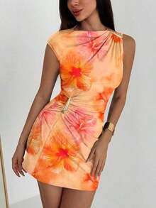 Women Midi Dresses - Multicolor - View 6