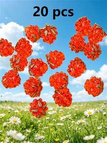 4/8/15/20 piezas Cuentas de vidrio checo de colores vibrantes - Diseño exquisito de frambuesa, adecuado para hacer joyas DIY, pulseras, llaveros, pendientes - Surtido de cuentas y suministros para hacer joyas | Cuentas vívidas | Acabado suave - Multicolor - Ver 24