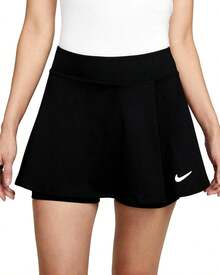 Nike Women's Dri-Fit Victory Flouncy Skirt - 黑白 - 查看 1