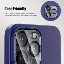 5 Packs Tempered Glass Camera Lens Protector, Anti-Scratch Anti-Drop HD Clear Lens Guard Compatible With IPhone 17/16/15/14/13/12/11 Pro Max/16 Pro/16 Plus/16e/17 Air/17 Pro/17 Pro Max, Full Coverage Camera Protector Film - Clear - View 5