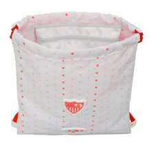 Sevilla FC 塞維利亞足球俱樂部兒童平頂抽繩背包，適合學齡前男孩女孩，帶內部拉鍊口袋的抽繩背包，安全防勒口設計，均碼，適合學校和幼兒園 - 免費送貨 ✅ 西班牙大陸地區 24/48 小時送達 - 彩色 - 查看 5