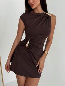 Women Midi Dresses - 栗子2 - 查看 5
