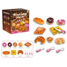 Set Mainan Memotong Roti untuk Anak-Anak, Mainan Croissant & Donat Realistis, Mainan Dapur Bermain Peran untuk Balita - MultiWarna - View 13