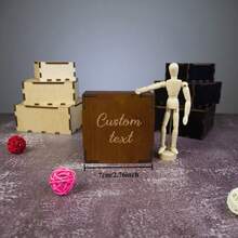 1pc Customized Commemorative Gift Box, Customizable Logo/Text, Suitable For Birthday, Engagement, Housewarming Gifts, Jewelry Storage Box, Elegant Card Holder, Multi-Purpose For Party, Graduation - Burgundy - View 6