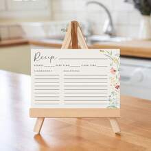 50PCS Double-Sided Recipe Cards, 4x6 Inch Large Space For Ingredients & Directions, High-Quality Cardstock For Kitchen, Aesthetic Flower Stationery For Homemade Food, Professional Recipe Index Cards - View 5