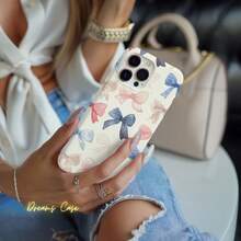 24h Shipping From DE Apple 17 16e 15Preppy Coquette & Bows Phone Case, Girly Aesthetic, Cute Bows, 16 15 14 13 12 11 Pro Max 8 Plus X,  Galaxy S23 S22 S20 Ultra, Pixel 8 23 24 25 26 - Frosted Texture - View 8