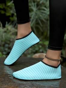Women's Outdoor Wading Shoes, Breathable Non-Slip Water Shoes, Lightweight & Fashionable Beach/Surfing/Swimming Shoes - Blue - View 1
