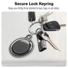 Vena For Apple AirTag Holder And Keyring, AirTag Keychain Holder Waterproof AirTag Case - 彩色 - 查看 3