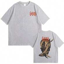 Camiseta Gráfica Vintage de Rock de la Banda de Metal Francesa Gojira, From Mars To Sirius Flying Whales, Moda Masculina y Femenina, Ropa Urbana de Talla Grande IZFR - Negro - Ver 11