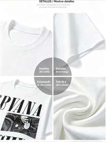 urbana camiseta blanca moderna con diseño minimalista estilo casual versátil y cómodo para jóvenes y adultos disponible en múltiples tamaños y colores ropa de moda popular - Blanco - Ver 4