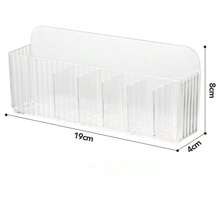 1/3pcs Drill-Free Multifunctional Transparent Storage Rack - Heavy Duty Plastic Shelf Suitable For Bathroom, Office, Doorway And Wall Storage Space Saving Installation - Multicolor - View 4