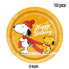 Suministros de decoración para fiesta de cumpleaños infantil con tema de cachorro lindo y vacaciones, suministros de decoración para fiesta temática de cumpleaños - Multicolor - Ver 8