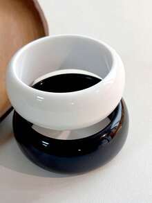 1 Peça Pulseira de Resina Minimalista Retrô, Bracelete Feminino da Moda, Adequado para Uso Diário e Ocasiões de Festa - Multicolorido - Visão 13