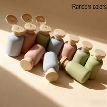 9pcs Set Of Frosted Non-Slip Reusable Cosmetic Containers, Suitable For Bathroom Hand Soap, Body Wash And Skincare Products - View 1