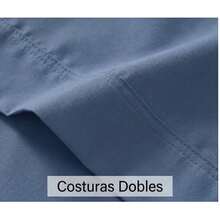 Deluxe Cooling Sheet Set, Soft And Comfortable, Breathable And Wrinkle-Resistant, Gentle And Close To The Skin, Suitable For Bedroom, Guest Room, Hotel Bedding (1 Flat Sheet + 1 Fitted Sheet + 2 Pillowcases (91cm*193cm: One Pillowcase, No Pillowcase Included) - 藍海 - 查看 6
