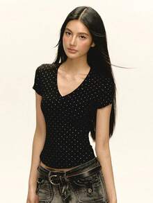 Women Tops - Black - View 7